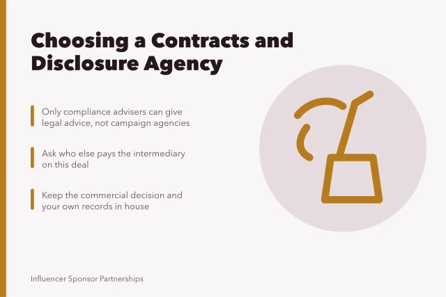 Card on choosing contracts and disclosure agencies and their conflicts. How to choose a contracts and disclosure agency