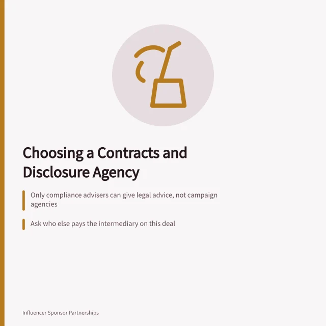 Card on choosing contracts and disclosure agencies and their conflicts. How to choose a contracts and disclosure agency