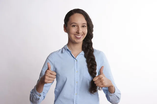 person, thumbs up, smiling, success, happy, thumbs, young, gesture, business, hand, smile, female, woman, positive, ok, approval, happiness, successful, expression, okay, portrait, up, joy, cheerful, adult, good, human resources, hiring, monday, workspace, public speaking, fun, thumbs up, thumbs up, thumbs up, thumbs up, thumbs up, public speaking. 7 details of content approvals strategy people miss